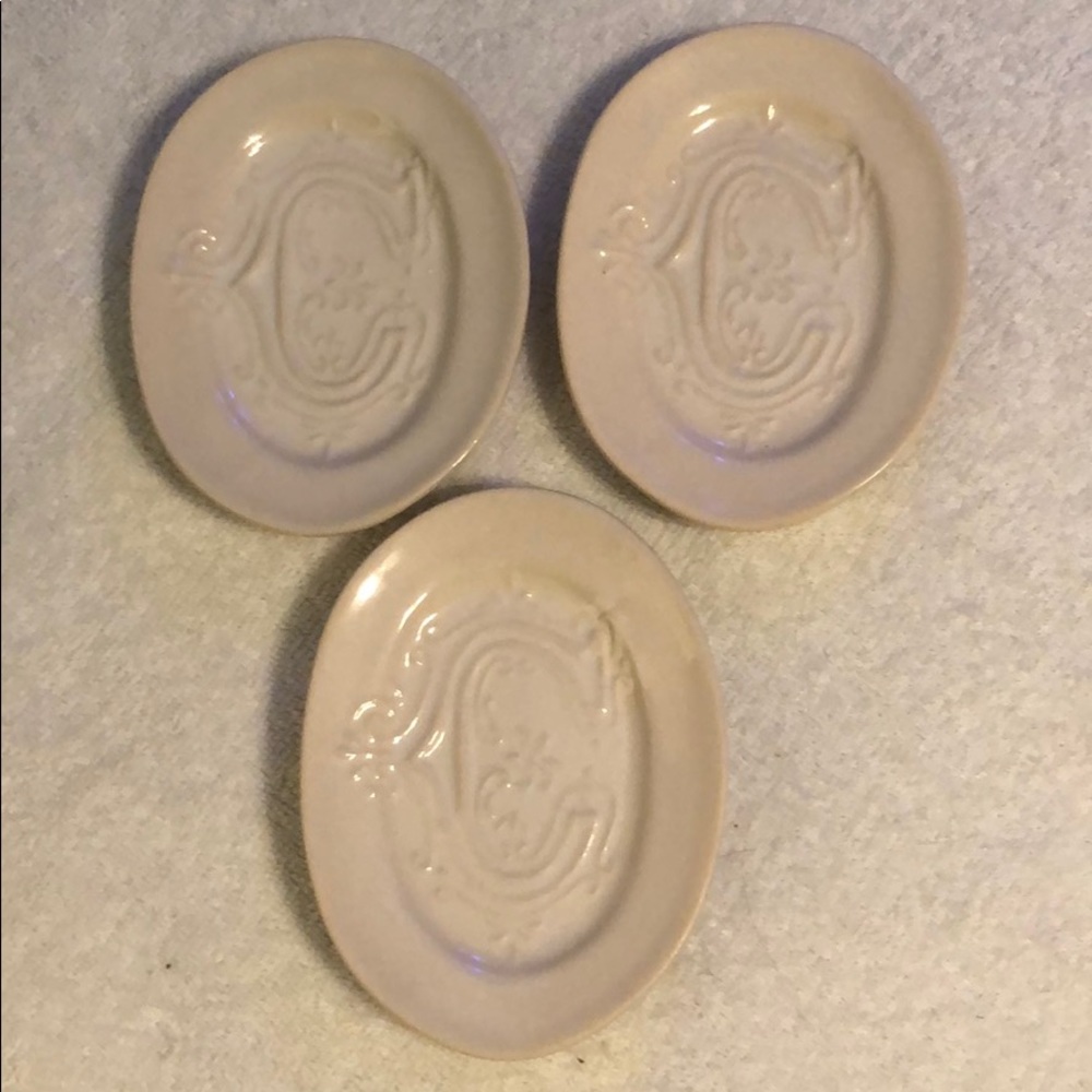 Pottery Barn C appetizer dishes